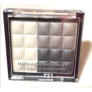 NEW MaryKateAshley EYESHADOW TRIO Gray Silver Cream Sparkle Eye Powder Compact